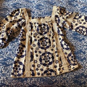 Size US 12 Tory Burch linen top